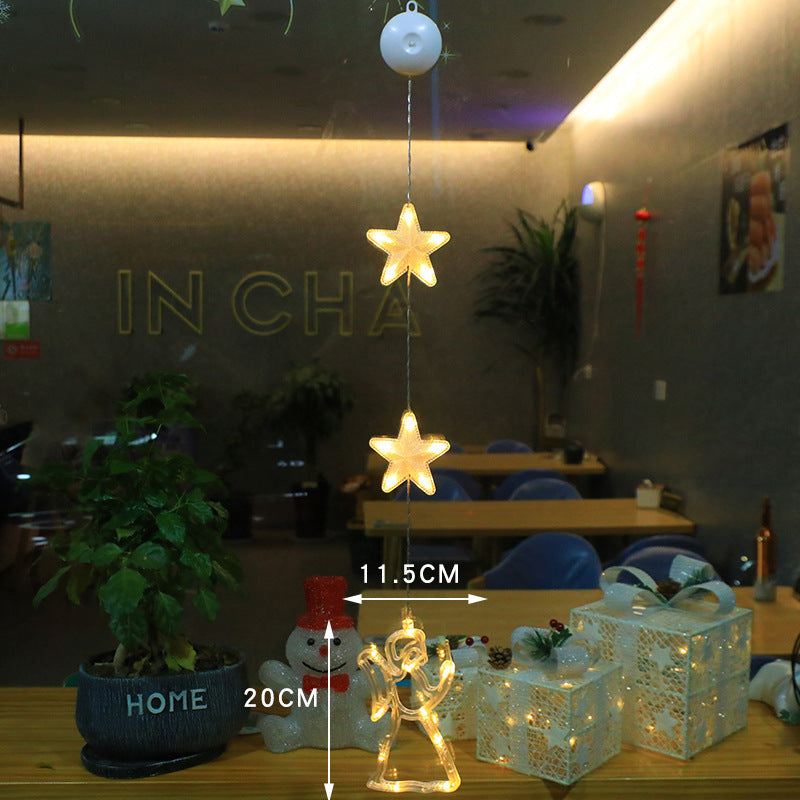 Christmas 3pcs LED Light Star Decoration For Home
