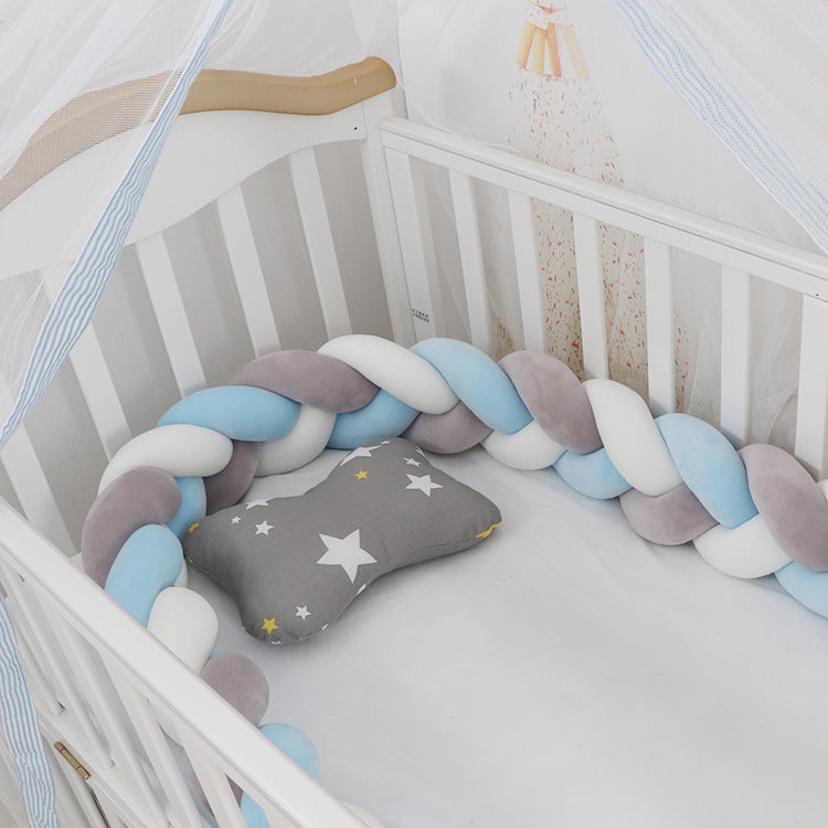 Baby Bumper Bed Braid Knot
