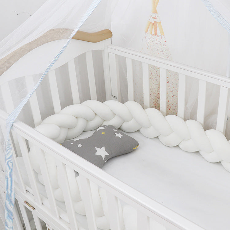 Baby Bumper Bed Braid Knot