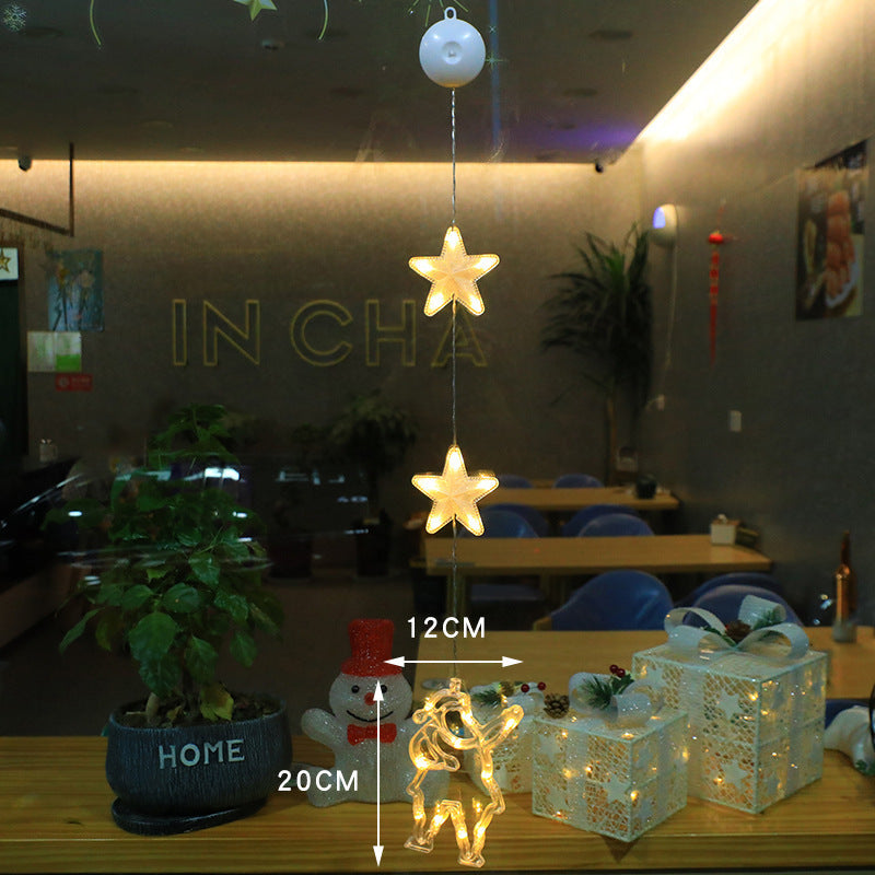 Christmas 3pcs LED Light Star Decoration For Home