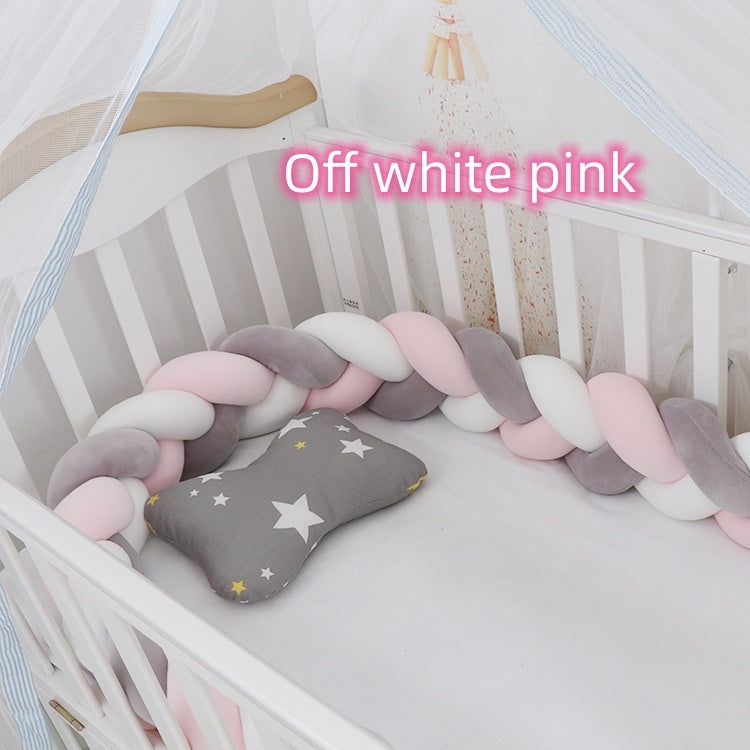 Baby Bumper Bed Braid Knot