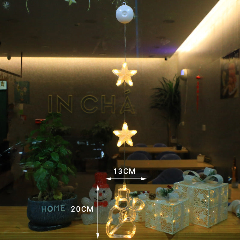 Christmas 3pcs LED Light Star Decoration For Home