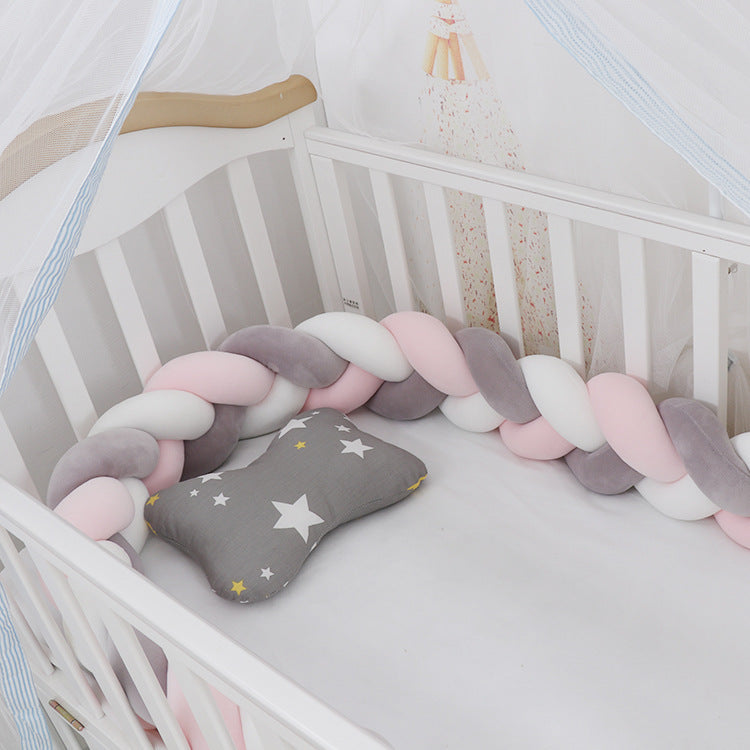 Baby Bumper Bed Braid Knot