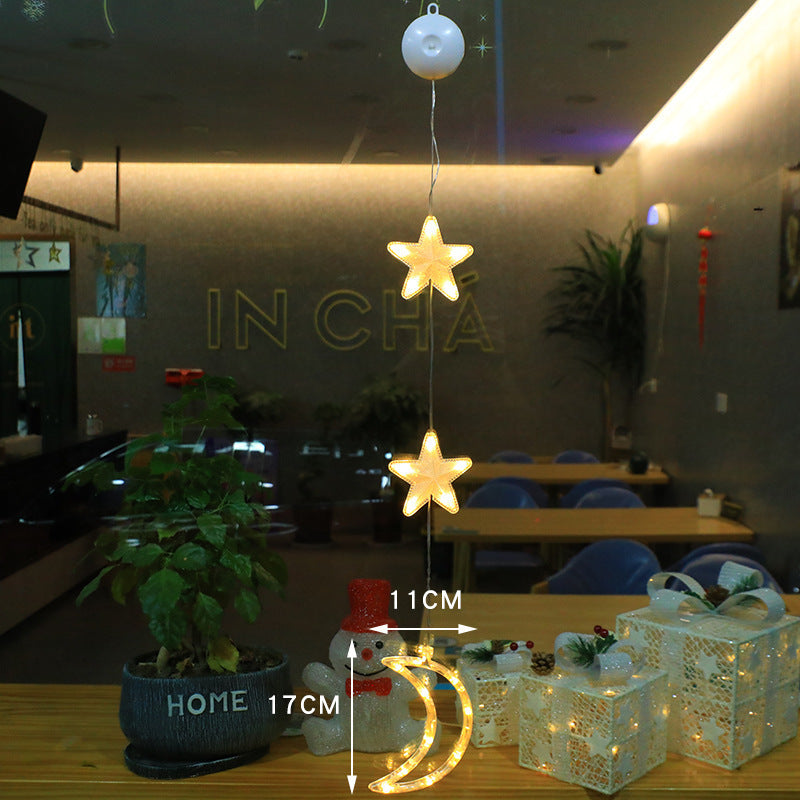 Christmas 3pcs LED Light Star Decoration For Home