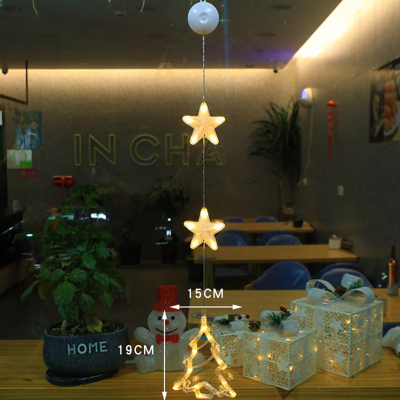 Christmas 3pcs LED Light Star Decoration For Home
