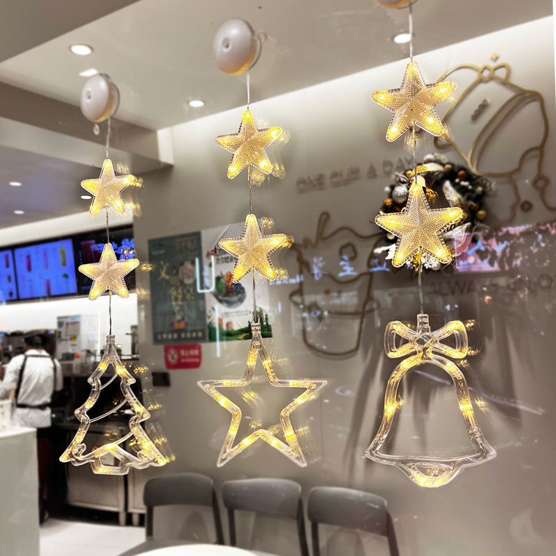 Christmas 3pcs LED Light Star Decoration For Home