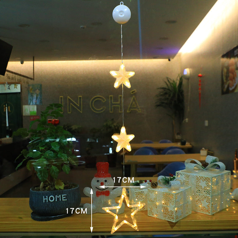 Christmas 3pcs LED Light Star Decoration For Home