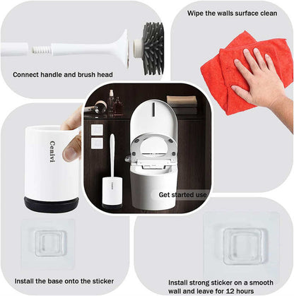 Toilet Cleaning Brush Set