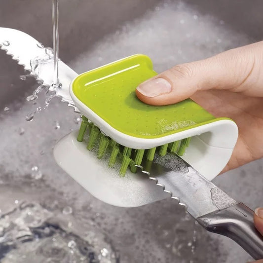 U-Shaped Knife And Cutlery Cleaner Brush