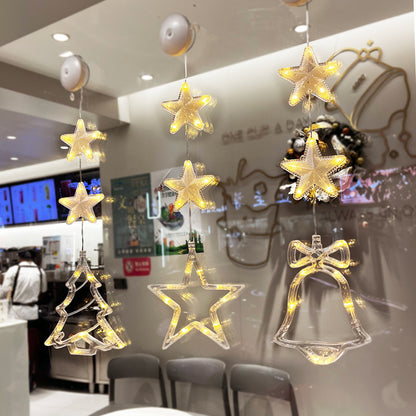 Christmas 3pcs LED Light Star  Decoration For Home